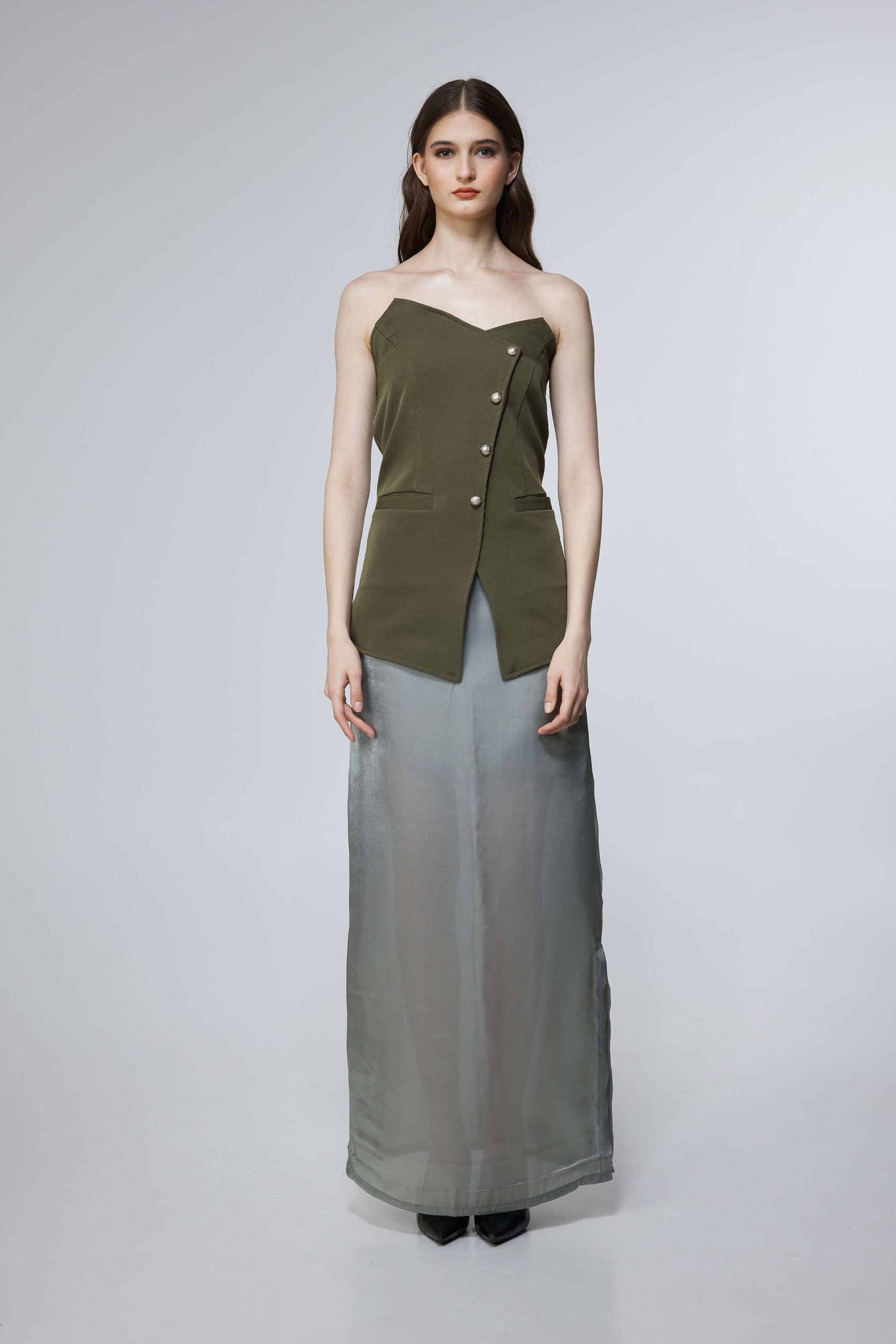 Olive Asymmetric Co-Ord Set