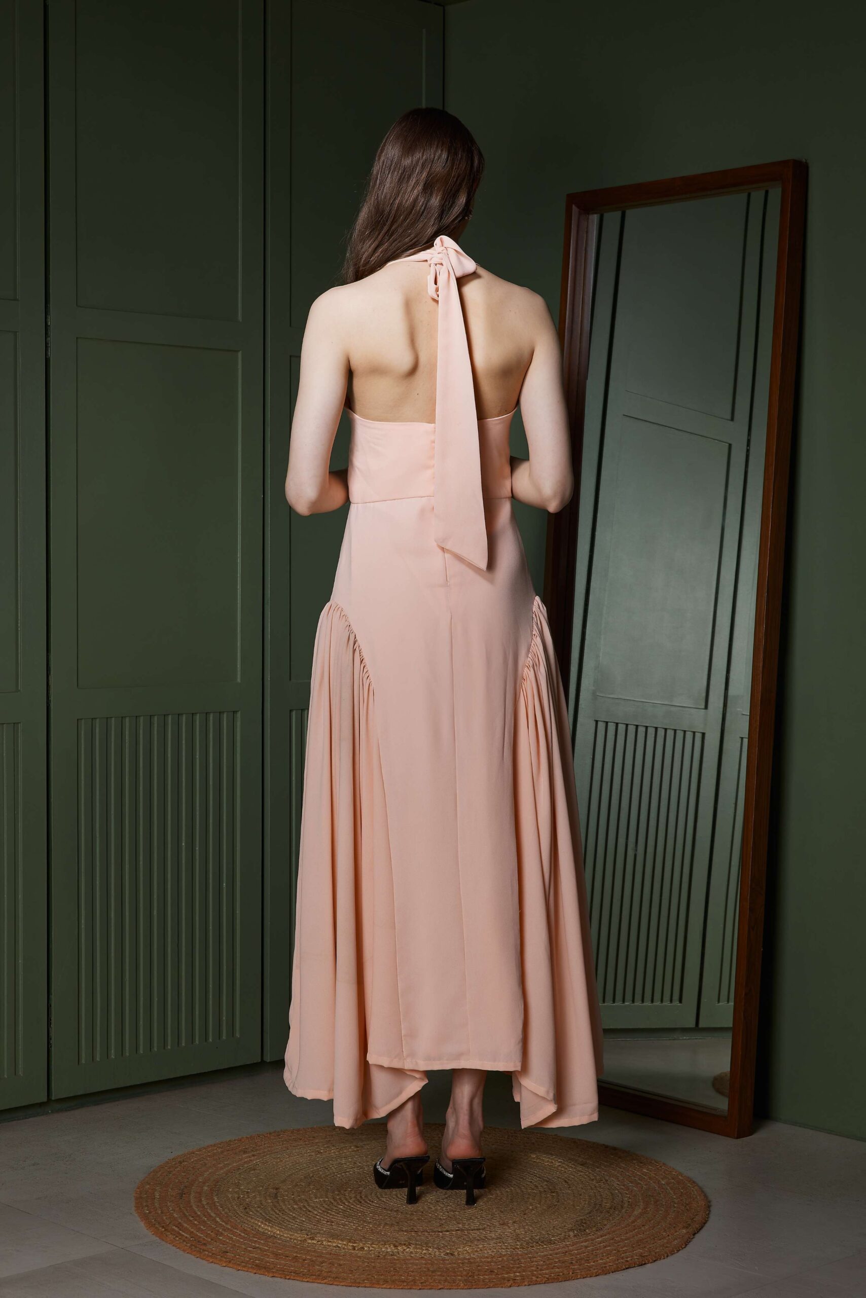 Blush Open-Back Maxi Dress - Image 5