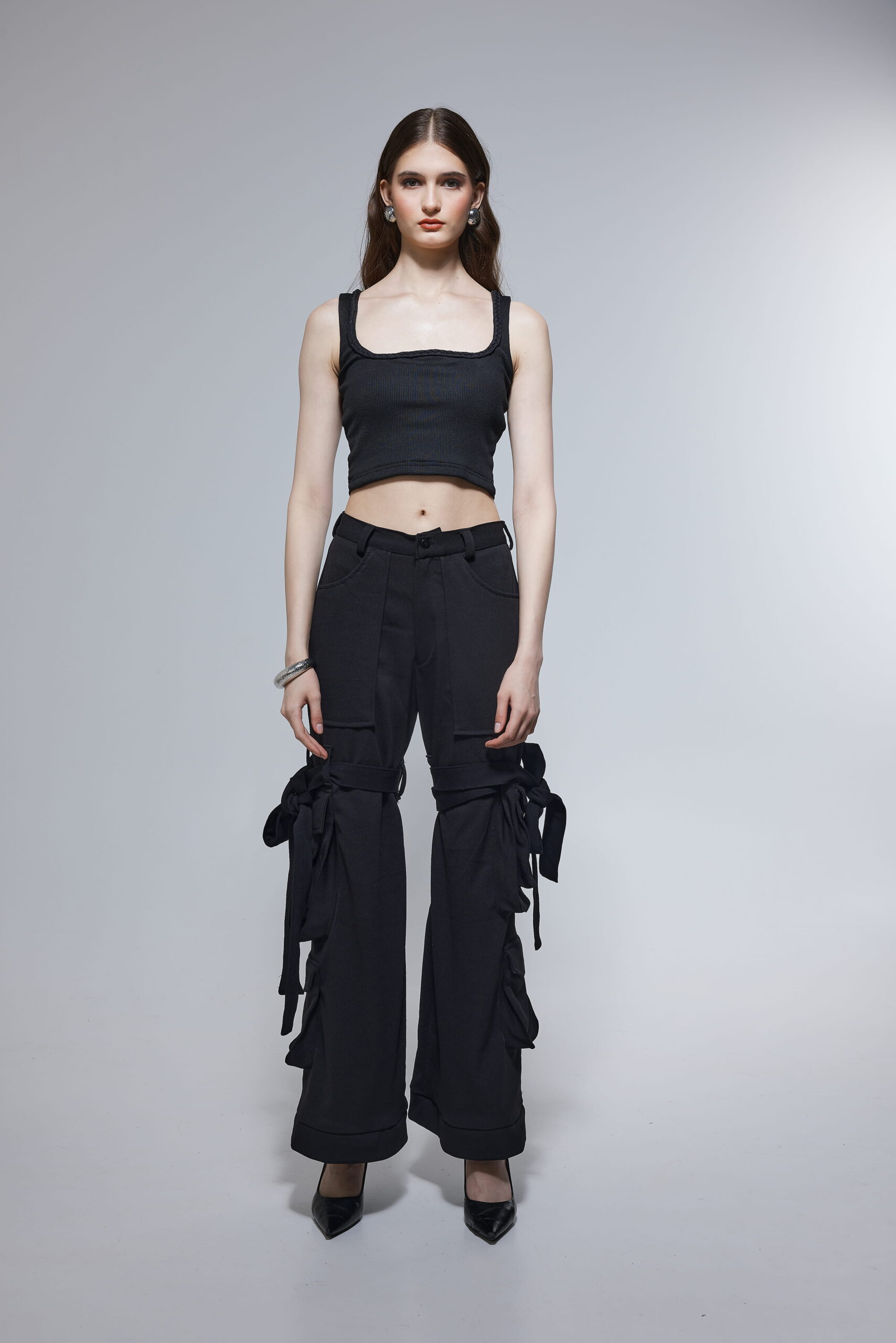 Arden Utility Cargo Pants - Black